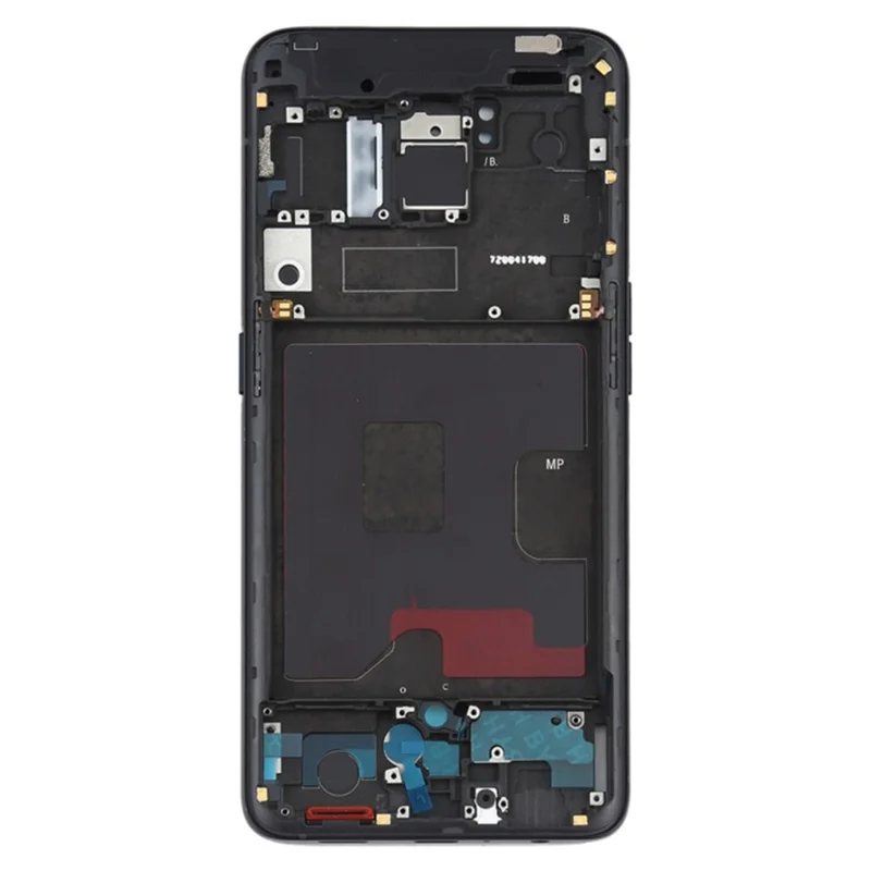 For Oppo Reno / Reno 5G Phone Middle Plate Frame Repair Part (A-Side) (without Logo) - Black