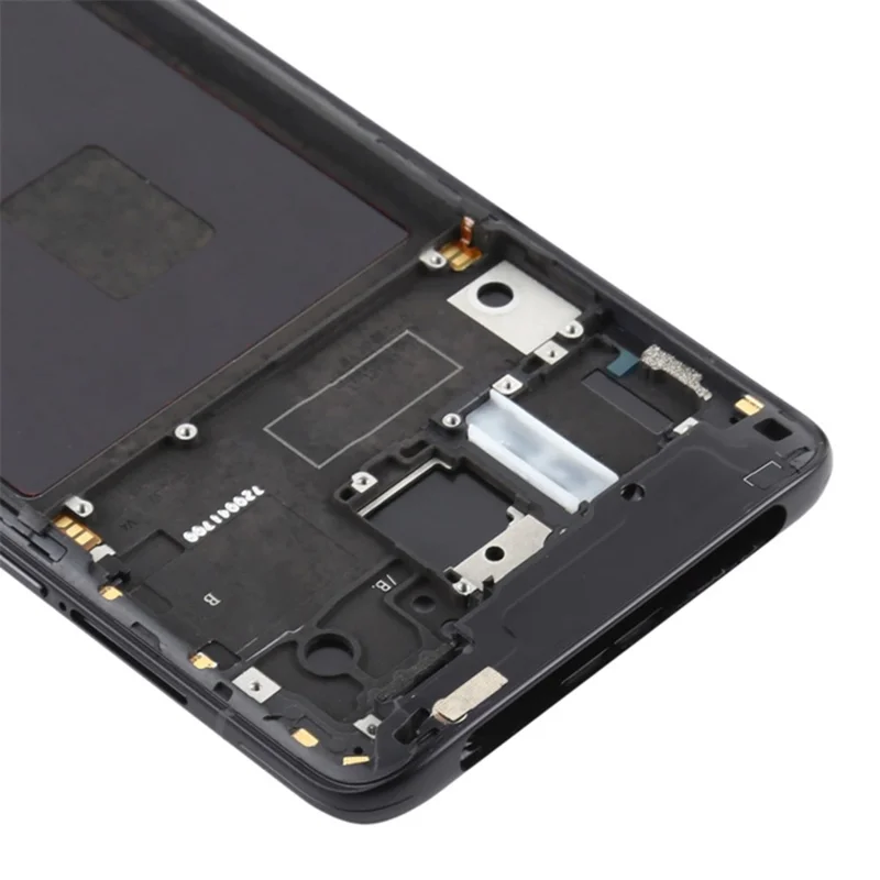 For Oppo Reno / Reno 5G Phone Middle Plate Frame Repair Part (A-Side) (without Logo) - Black