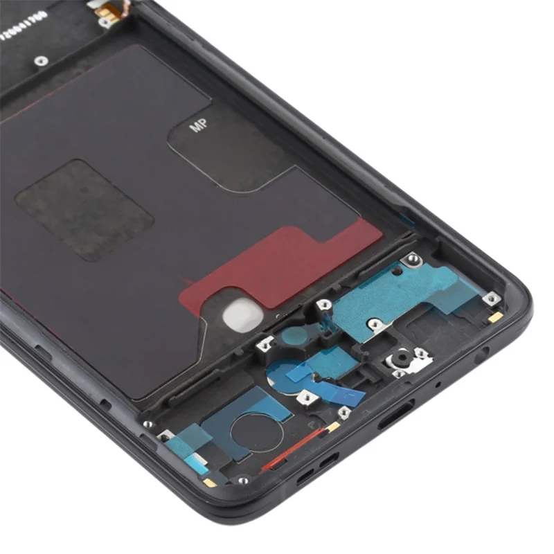 For Oppo Reno / Reno 5G Phone Middle Plate Frame Repair Part (A-Side) (without Logo) - Black