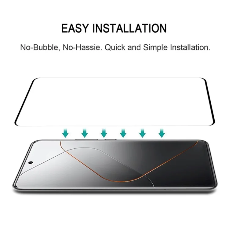 Para Xiaomi 14 Pro 3D Curved Screen Protector Side Glue Anti-explosion Tempered Glass Film