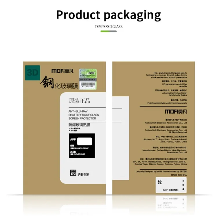 MOFI JK 3D Tempered Glass Film-1 for Xiaomi 14 Full Cover Ultra Clear Curved Screen Protector