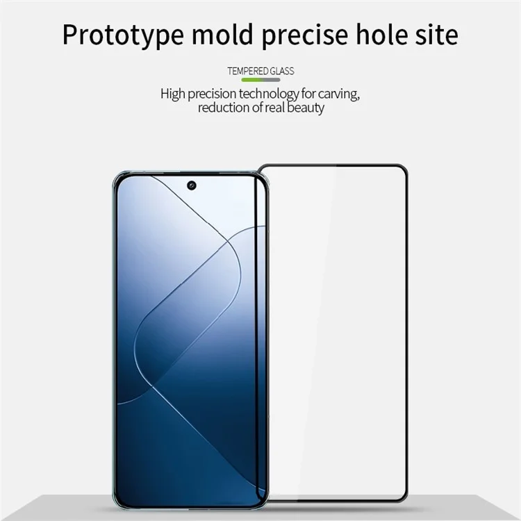 MOFI JK 3D Tempered Glass Film-1 for Xiaomi 14 Full Cover Ultra Clear Curved Screen Protector