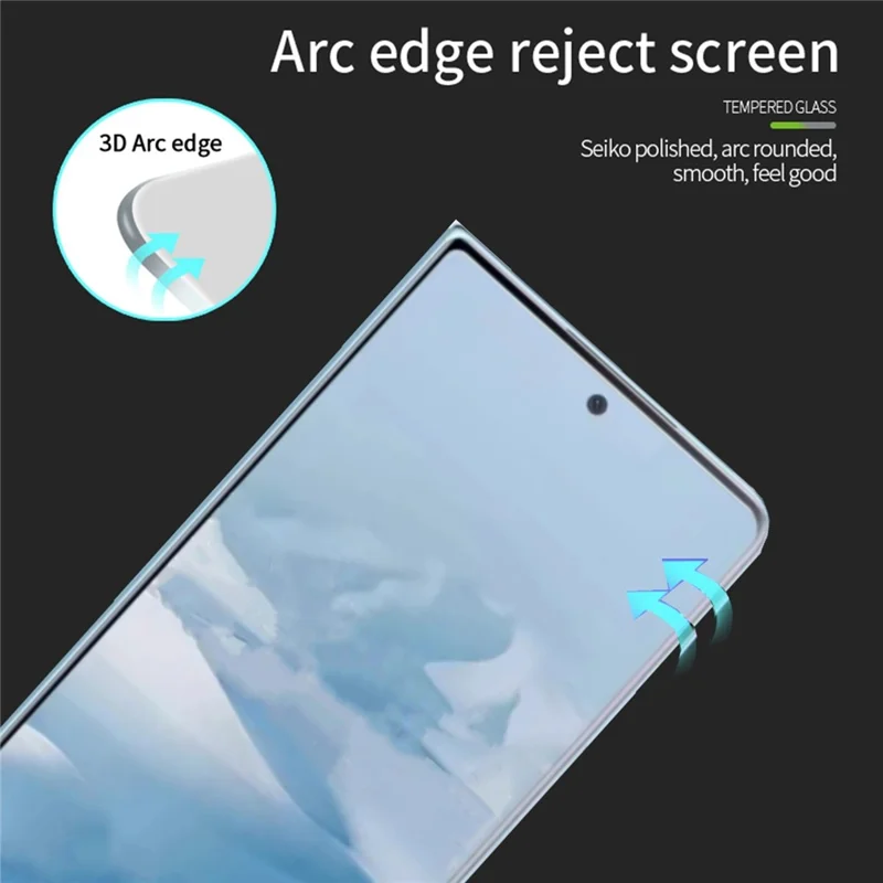 Protecteur d'écran en verre trempé PINWUYO For Honor Magic Vs2 5G Full Glue 3D Hot Bending