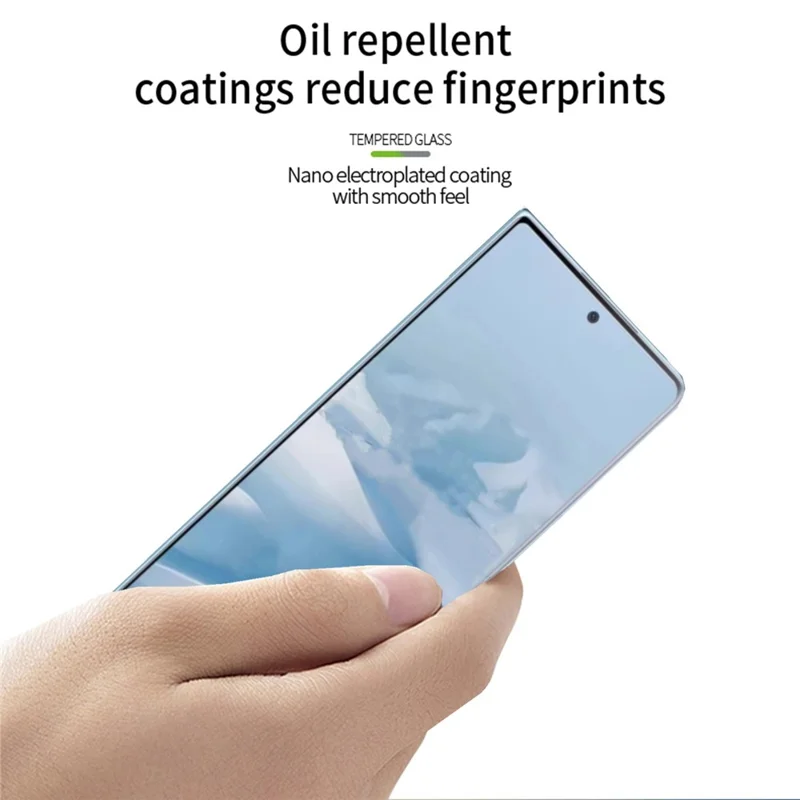 Protecteur d'écran en verre trempé PINWUYO For Honor Magic Vs2 5G Full Glue 3D Hot Bending