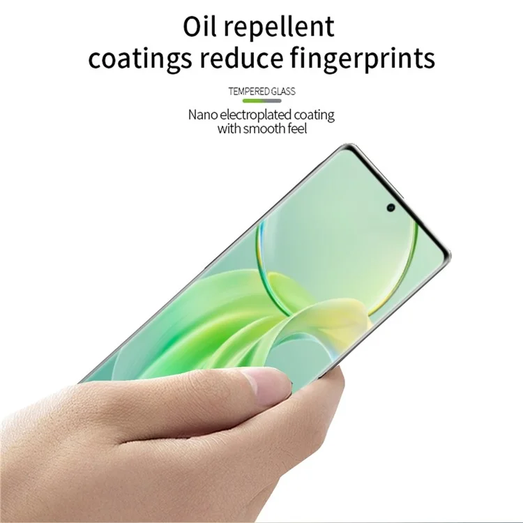 PINWUYO JK Tempered Glass Film Series-2 para vivo Y200 (India) 5G Película de cristal de alta definición de aluminio-silicio transparente