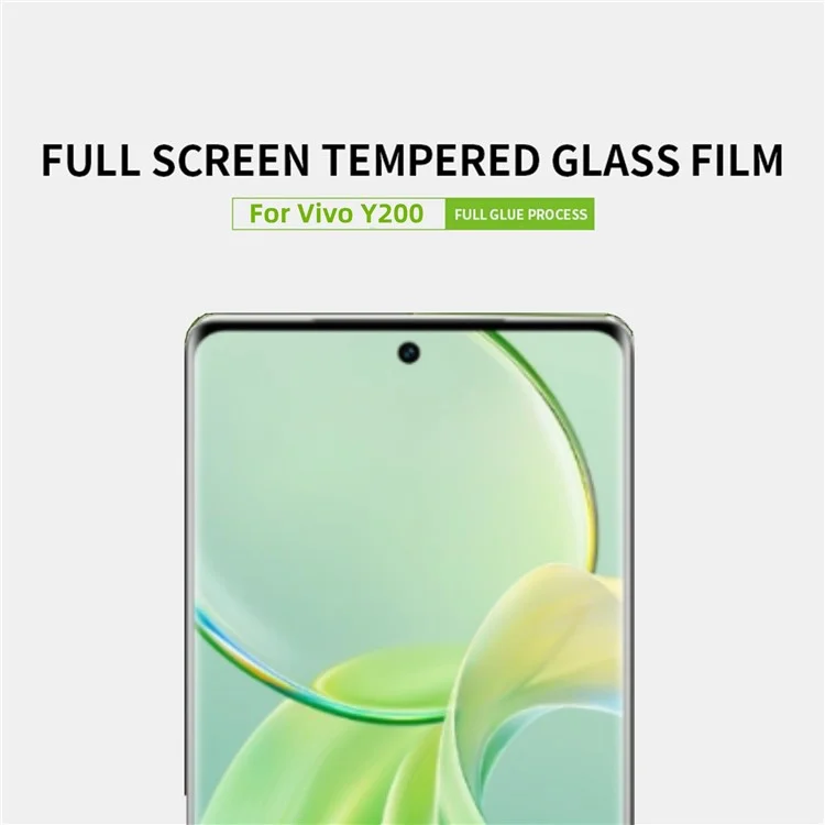 PINWUYO JK Tempered Glass Film Series-2 para vivo Y200 (India) 5G Película de cristal de alta definición de aluminio-silicio transparente