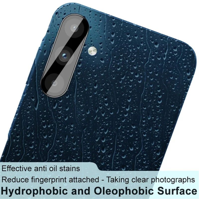 IMAK For Samsung Galaxy A15 5G Phone Lens Film Tempered Glass Lens Protector + Acrylic Lens Cap (Black Version)