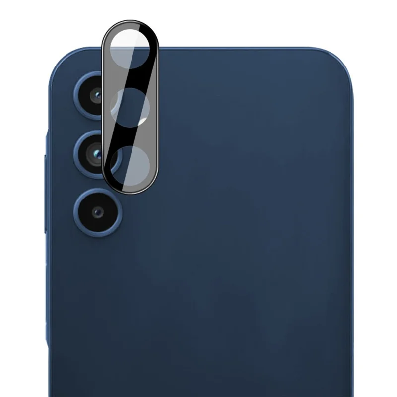 IMAK For Samsung Galaxy A15 5G Phone Lens Film Tempered Glass Lens Protector + Acrylic Lens Cap (Black Version)