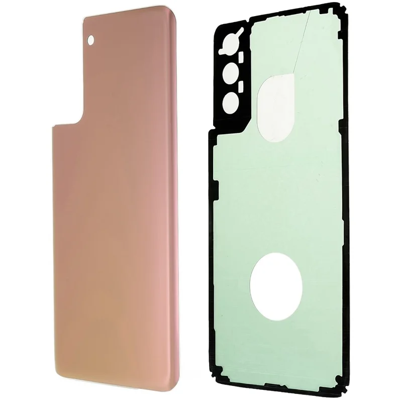 For Samsung Galaxy S21+ 5G G996 Battery Housing Cover with Adhesive Sticker (without Logo) - Pink
