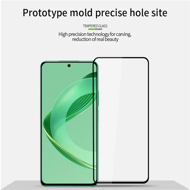 MOFI JK Tempered Glass Film Series-1 para Huawei nova 11 SE / nova 12 SE 4G Protector de pantalla de cristal templado Aluminio-silicio de alta calidad Película anti-explosión de cobertura total