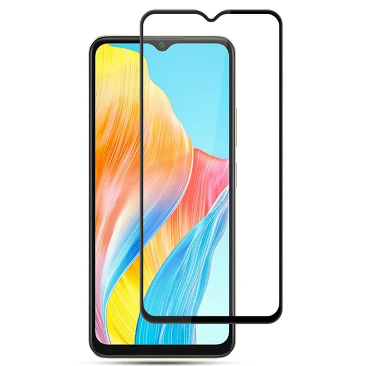 MOCOLO For Oppo A38 4G Screen Protector Full Coverage Silk Printing Tempered Glass Film - Black