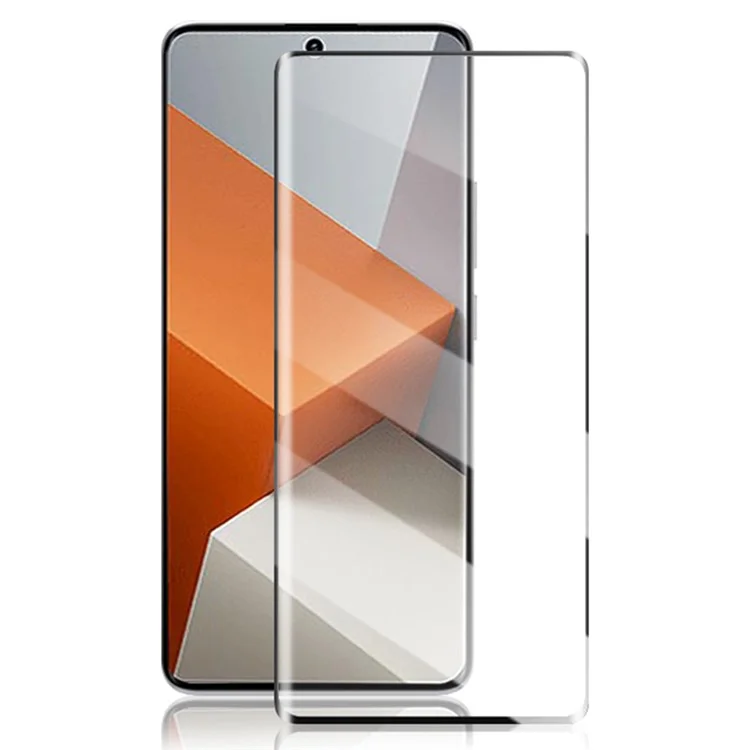 MOCOLO For Xiaomi Redmi Note 13 Pro+ 5G Full Screen Protector Full Glue Tempered Glass Film - Black