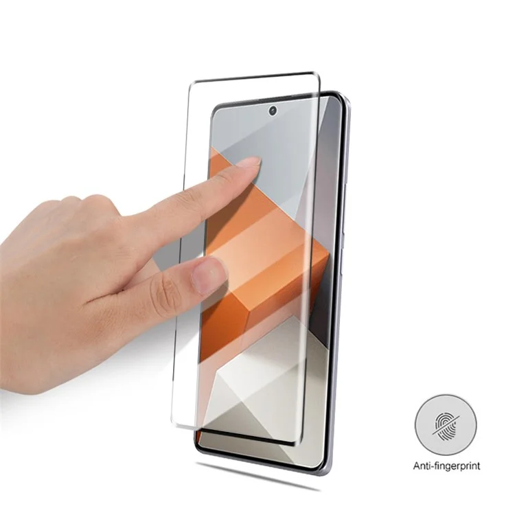 MOCOLO For Xiaomi Redmi Note 13 Pro+ 5G Full Screen Protector Full Glue Tempered Glass Film - Black