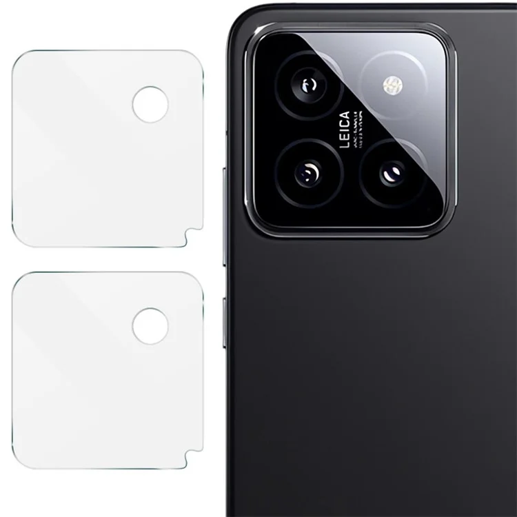 IMAK 2 Stück / Set für Xiaomi 14 Handy-Kameralinse Film HD Clear Rear Lens Protector
