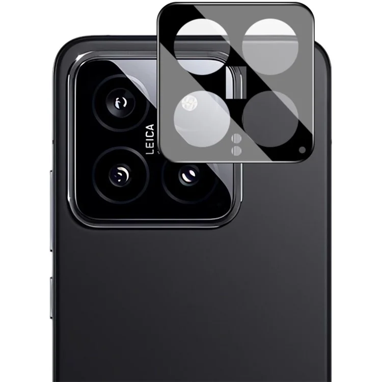 IMAK For Xiaomi 14 Tempered Glass Phone Rear Lens Film Camera Lens Protector (Black Version)