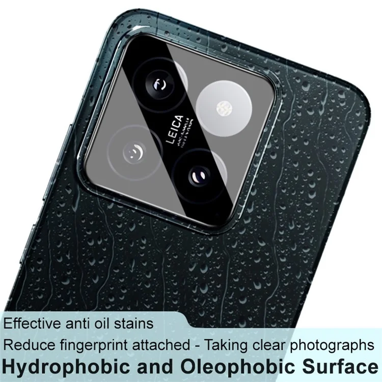 IMAK For Xiaomi 14 Tempered Glass Phone Rear Lens Film Camera Lens Protector (Black Version)