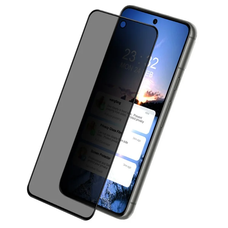 IMAK Pour Google Pixel 8 Anti-spy Full Screen Protector Privacy Protection Tempered Glass Film