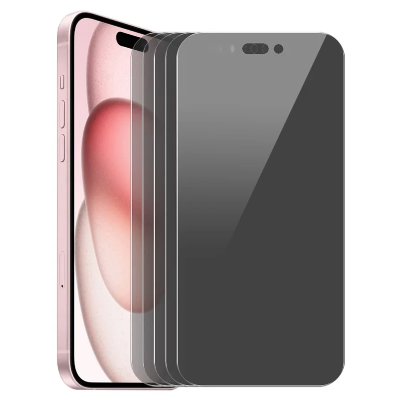 ENKAY HAT PRINCE 5Pcs For iPhone 15 Film Full Screen Anti-Spy 9H Screen Protector