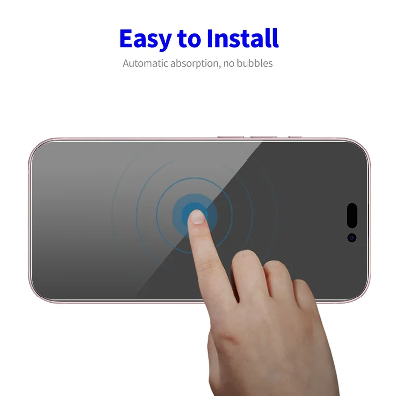 ENKAY HAT PRINCE 2Pcs For iPhone 15 Film Anti-Spy High Aluminium-silicon Glass Screen Protector