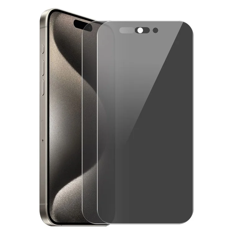ENKAY HAT PRINCE 2Pcs For iPhone 15 Pro Protector de pantalla completo 28-Degree Anti-Spy Anti-Glare Film