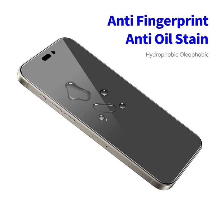 ENKAY HAT PRINCE 2Pcs For iPhone 15 Pro Protector de pantalla completo 28-Degree Anti-Spy Anti-Glare Film