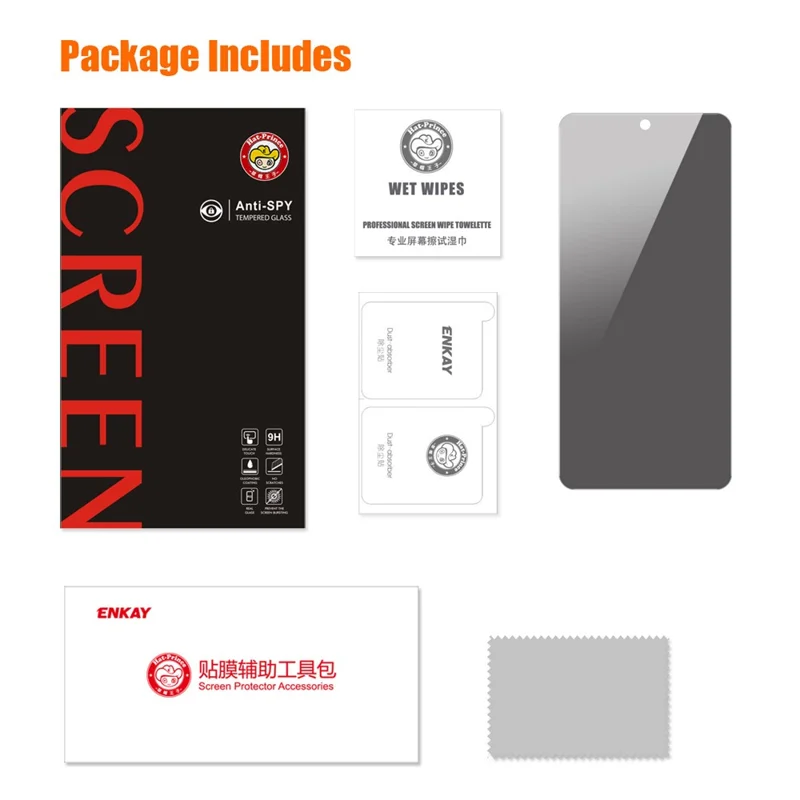 ENKAY HAT PRINCE Für Google Pixel 8 Anti-Spion Anti-Blendung Hochaluminium-Silizium-Glas HD Klarer Bildschirmschutz