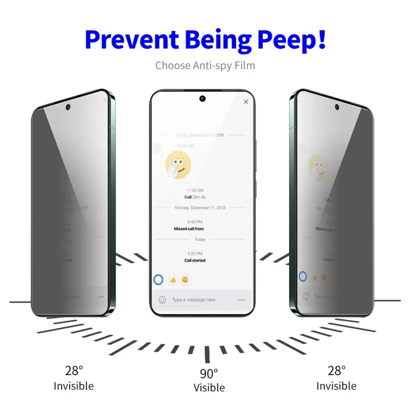 ENKAY HAT PRINCE 2Pcs For Google Pixel 8 High Aluminium-silicon Glass Anti-Spy Full Screen Protector
