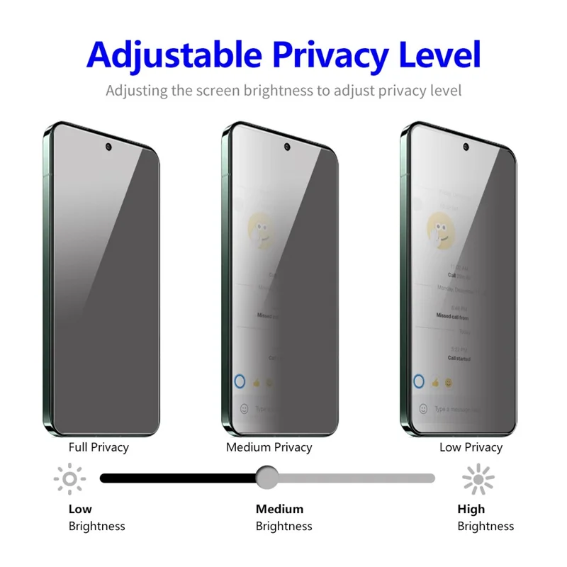 ENKAY HAT PRINCE 2Pcs For Google Pixel 8 High Aluminium-silicon Glass Anti-Spy Full Screen Protector