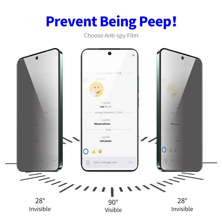 ENKAY HAT PRINCE Für Xiaomi Poco M6 Pro 5G / Redmi 12 4G / Redmi 12 5G (Global) Anti-Peep HD Clear Full Screen Protector