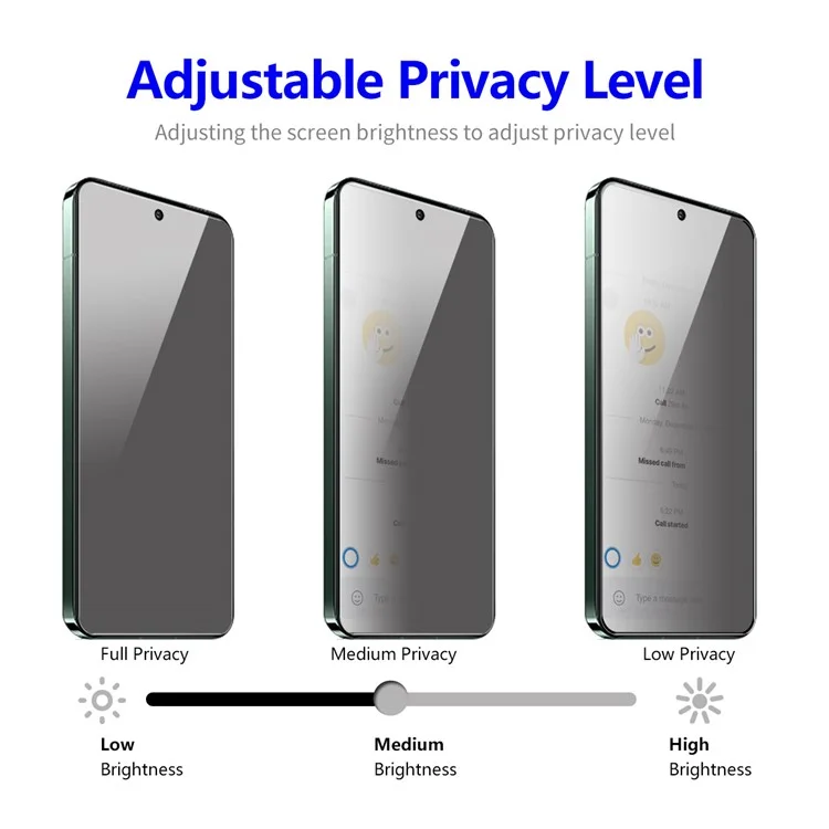 ENKAY HAT PRINCE Für Xiaomi Poco M6 Pro 5G / Redmi 12 4G / Redmi 12 5G (Global) Anti-Peep HD Clear Full Screen Protector