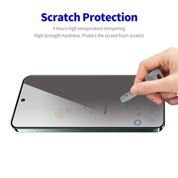 ENKAY HAT PRINCE Für Xiaomi Poco M6 Pro 5G / Redmi 12 4G / Redmi 12 5G (Global) Anti-Peep HD Clear Full Screen Protector