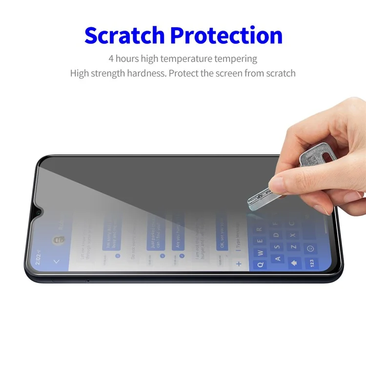ENKAY HAT PRINCE per Samsung Galaxy A24 4G (162,1 x 77,6 x 8,3 mm) Protezione dello schermo Privacy Pellicola in vetro temperato anti-riflesso a copertura completa