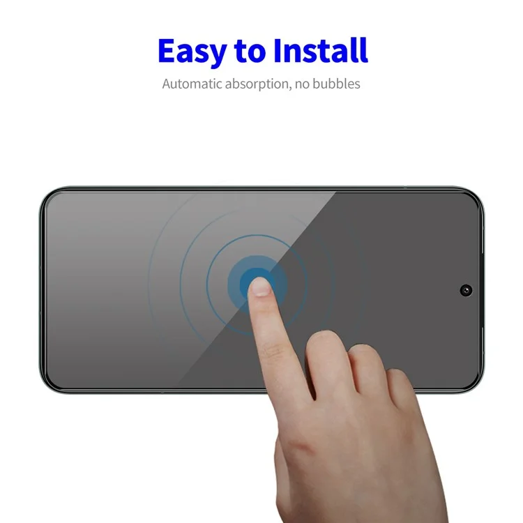ENKAY HAT PRINCE 5Pcs für Xiaomi Poco M6 Pro 5G / Redmi 12 4G / 5G (Global) Datenschutzbildschirmschutz Seidendrucktemperiertes Glas-Film
