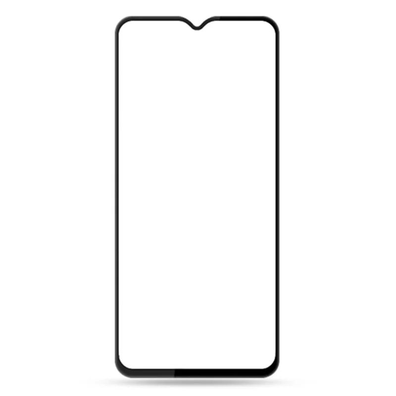 AMORUS For Oppo A18 4G Tempered Glass Screen Protector 9H Silk Printing Full Cover Film - Black