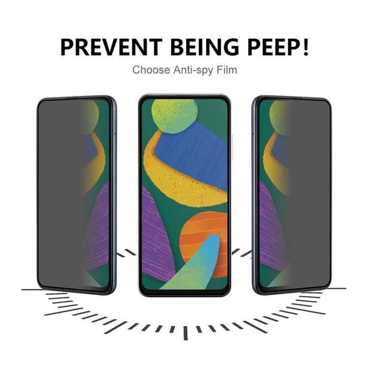 Para Samsung Galaxy A15 4G / A15 5G Privector de Provecto Película Anti-spy Templed Glass