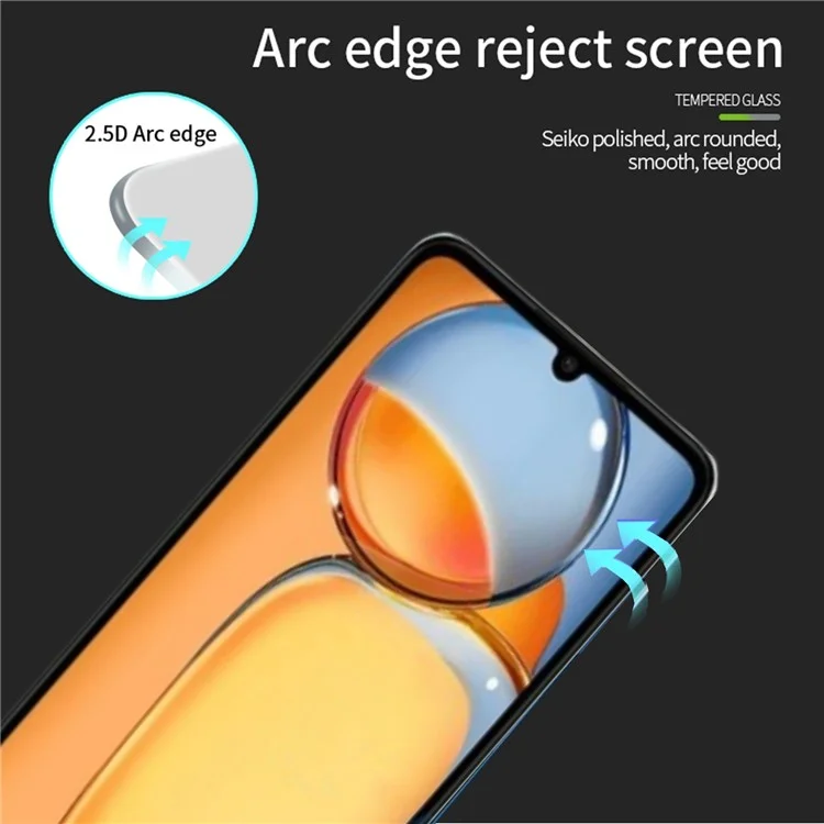 PINWUYO JK Series-2 for Xiaomi Redmi 13C 4G / 13C 5G / 13R 5G / Poco M6 5G / Poco C65 4G Tempered Glass Film Screen Protector