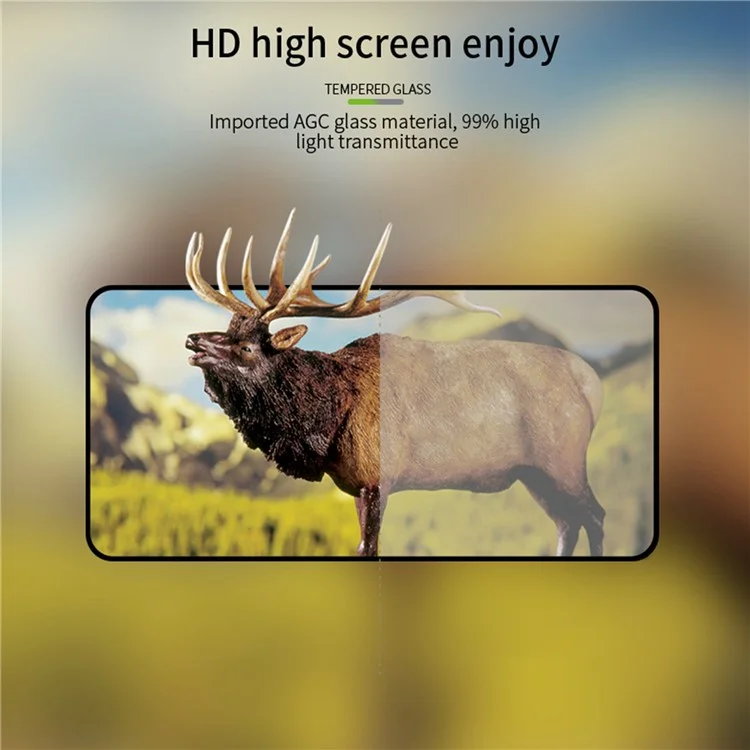 Película de cristal templado MOFI Serie JK-1 para Xiaomi Poco X6 5G Protector de pantalla 2.5D Ultra Clear Película con pegamento completo 