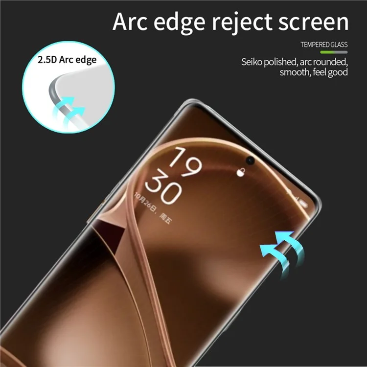 Película de cristal templado MOFI Serie JK-1 para Xiaomi Poco X6 5G Protector de pantalla 2.5D Ultra Clear Película con pegamento completo 