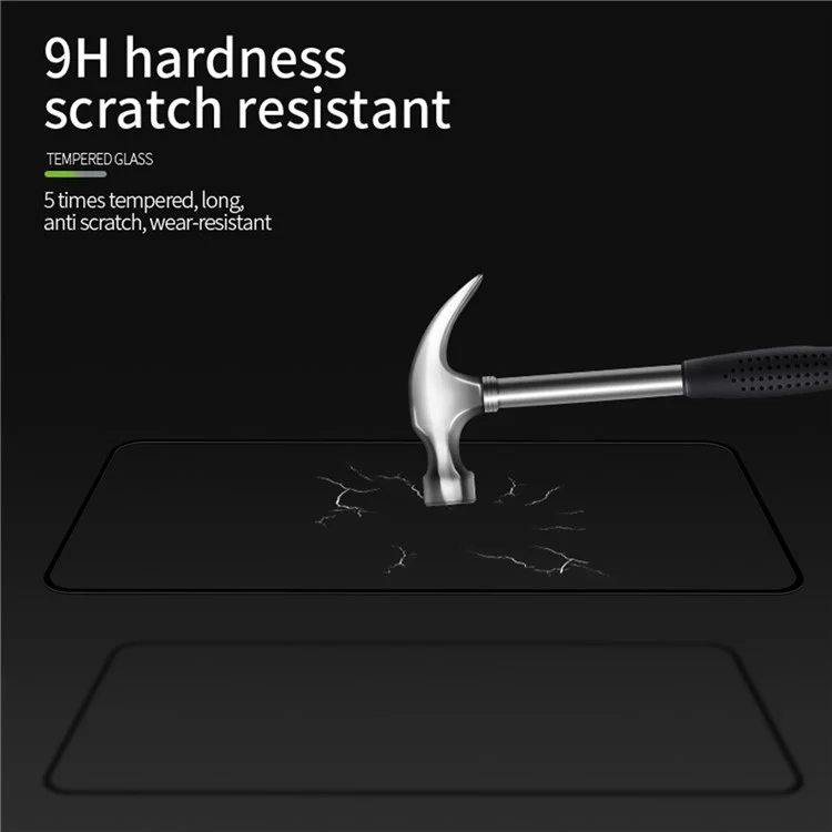 Película de cristal templado MOFI Serie JK-1 para Xiaomi Poco X6 5G Protector de pantalla 2.5D Ultra Clear Película con pegamento completo 