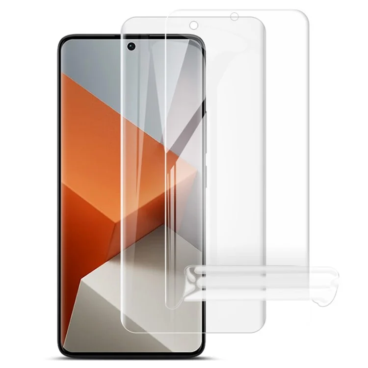 Imak 2pcs / Establezca la Película Hydrogel III Para Xiaomi Redmi Note 13 Pro+ Pantalla Protector HD Clear TPU Película de Pantalla