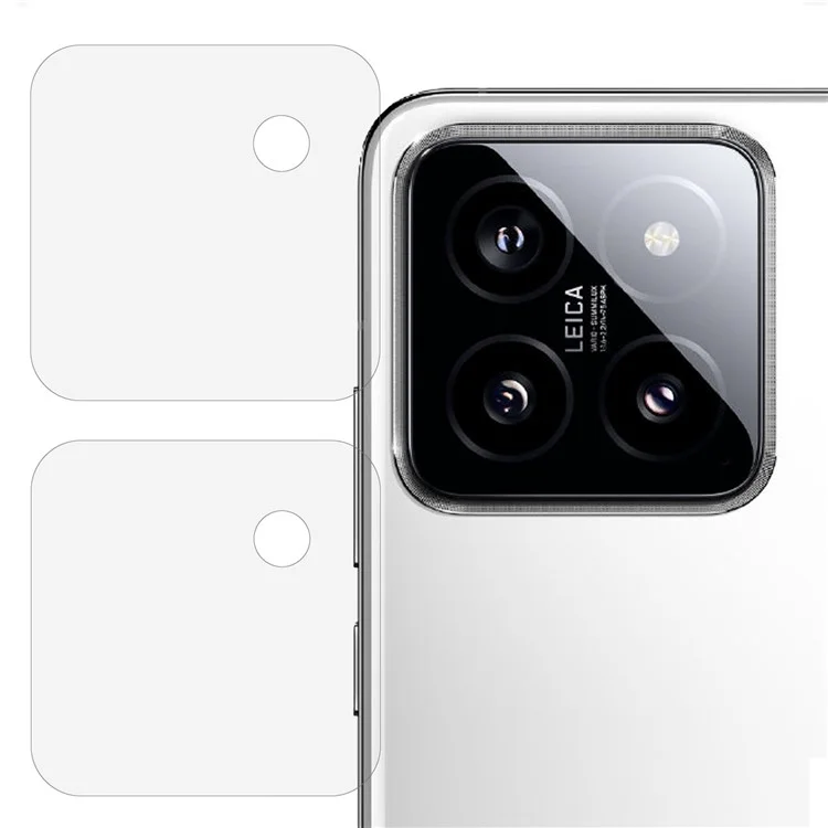 2Pcs Camera Lens Protector for Xiaomi 14 Pro Tempered Glass 2.5D Clear Camera Lens Film