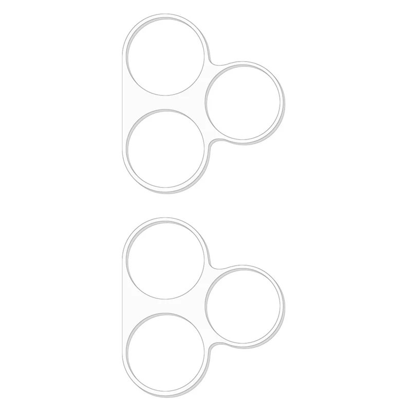 2Pcs 3D Arc Edge Lens Film for Realme C53 (India) / C51 Tempered Glass Phone Rear Lens Protector