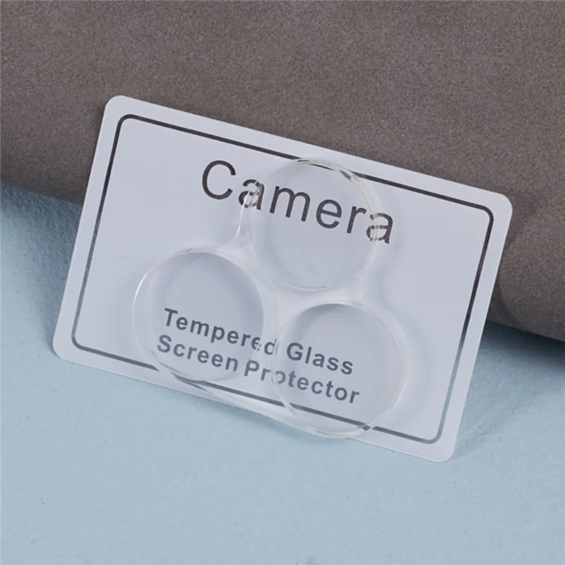 2Pcs 3D Arc Edge Lens Film for Realme C53 (India) / C51 Tempered Glass Phone Rear Lens Protector
