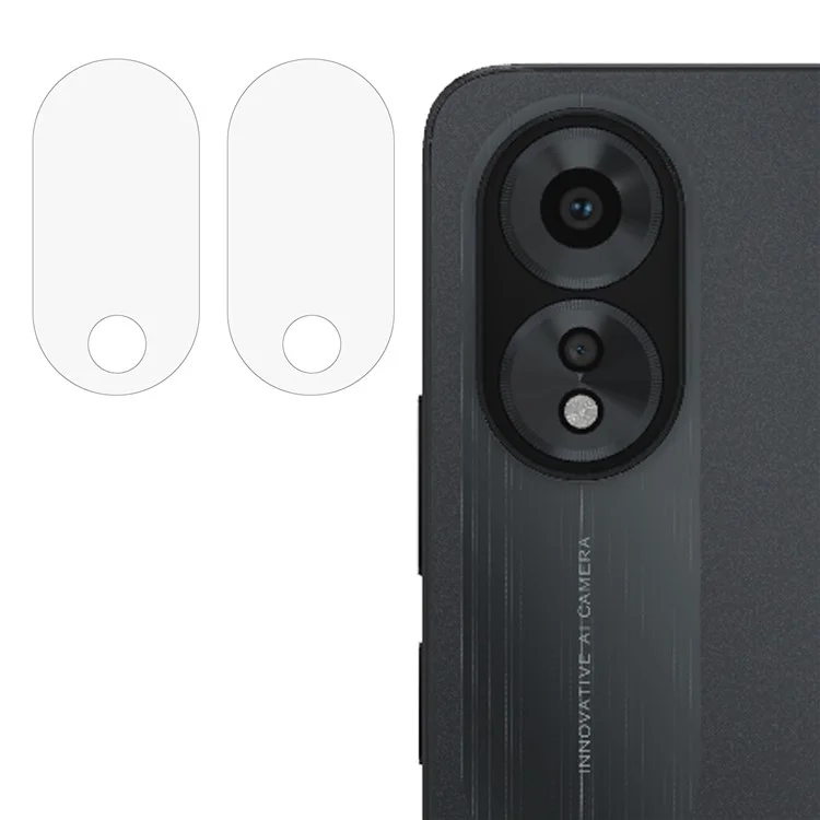 2 Stück Kameraobjektivschutz für Oppo A38 4G, kratzfestes Tempered Glass, 2,5D abgerundete Kante, klare Objektivfolie