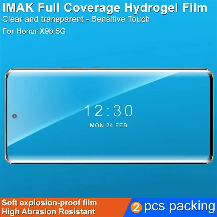 IMAK 2Stück / Set Hydrogel-Film III für Honor X9b 5G / Magic6 Lite 5G / X50 5G TPU-Bildschirmschutz Hochauflösender Kratzfester Film