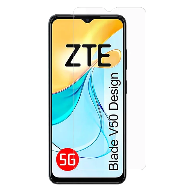 Para ZTE Blade V50 Design 5G Protetor de Tela Transparente 0,3 mm Borda Curva Película de Vidro Temperado