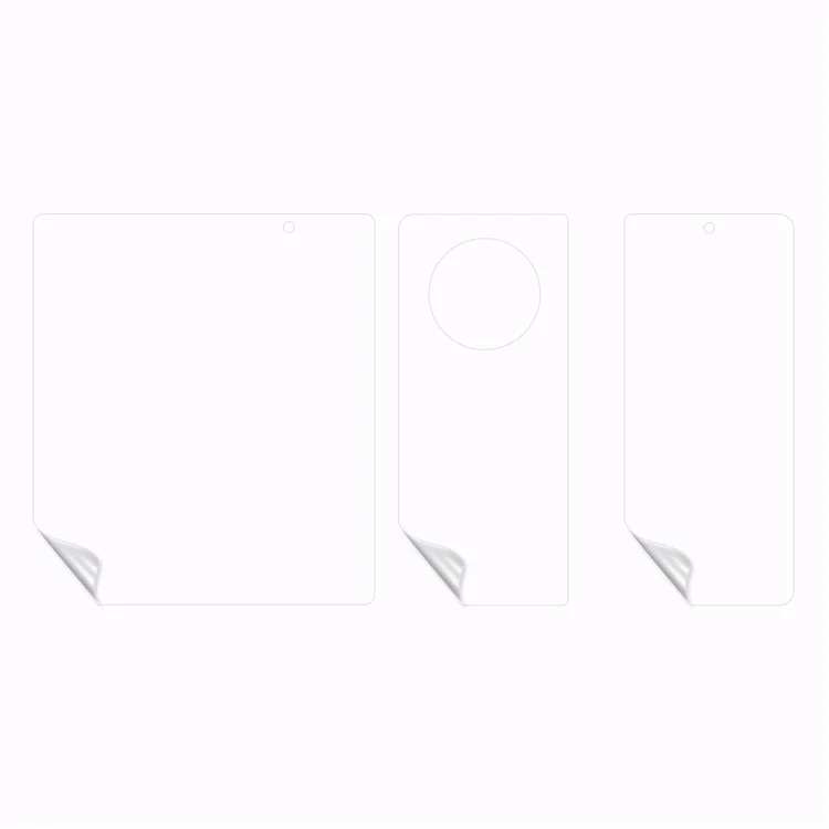 1 Set Película de Hidrogel para TECNO Phantom V Fold, Película Protectora Transparente TPU+PET Interior + Frontal + Posterior