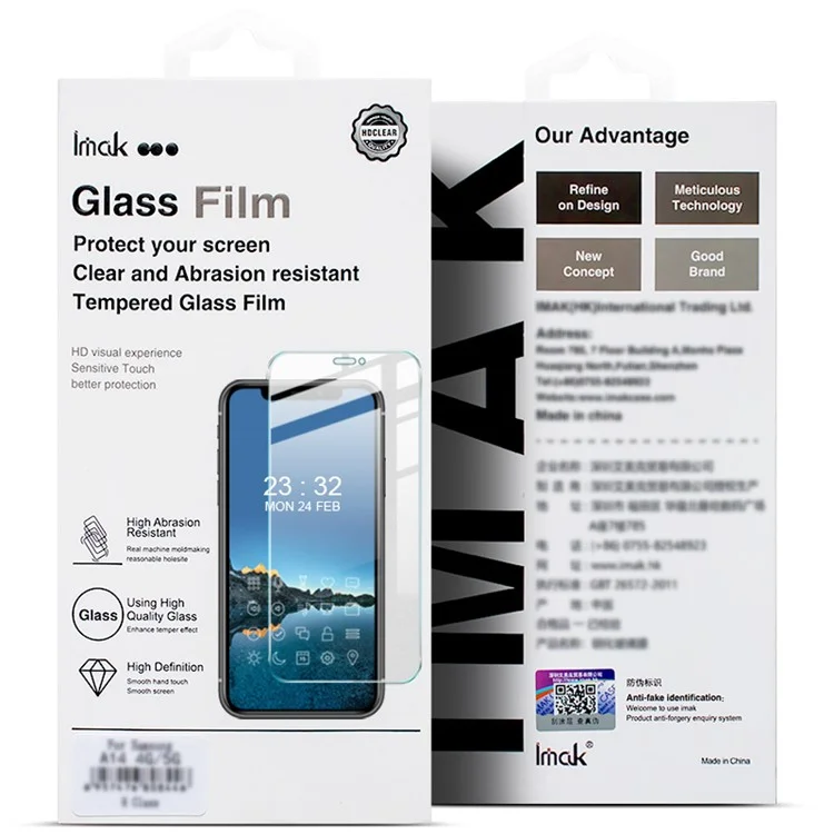 IMAK H-serie Für Samsung Galaxy S24 Screen Protector 9H Anti-explosion Temperiertes Glasfilm