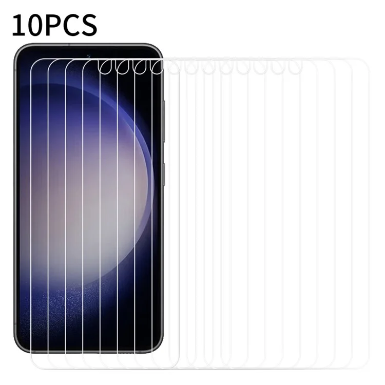 RURIHAI 10Stück Für Samsung Galaxy S24+ Bildschirmschutz AGC Glas HD Klarer Film (Fingerabdruckfreischaltung unterstützt)