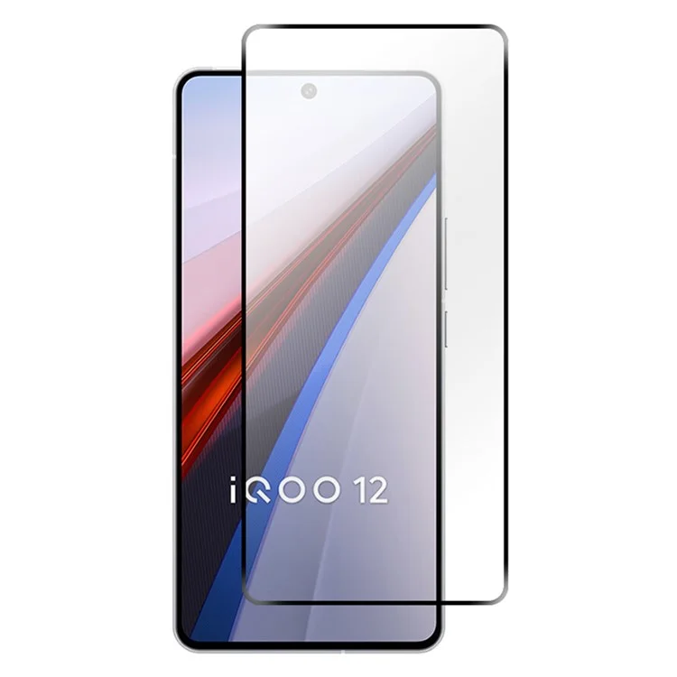 RURIHAI For vivo iQOO 12 5G Full Screen Protector 2.5D 0.26mm High Aluminum-silicon Glass Film